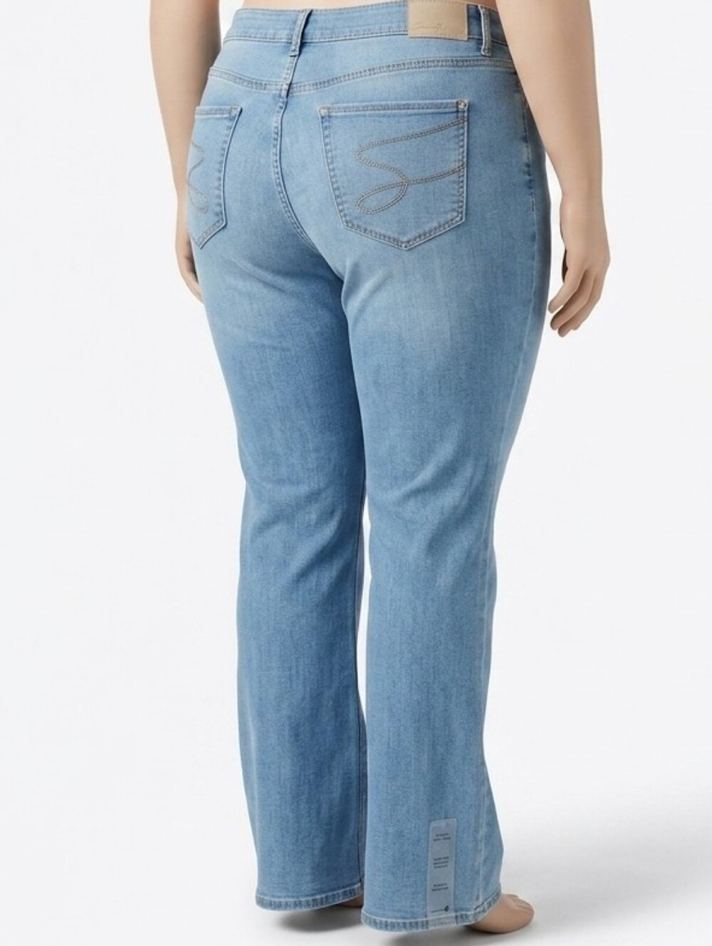 Seven7 Light Blue Straight Leg Women's Jeans - Picture 2 of 5